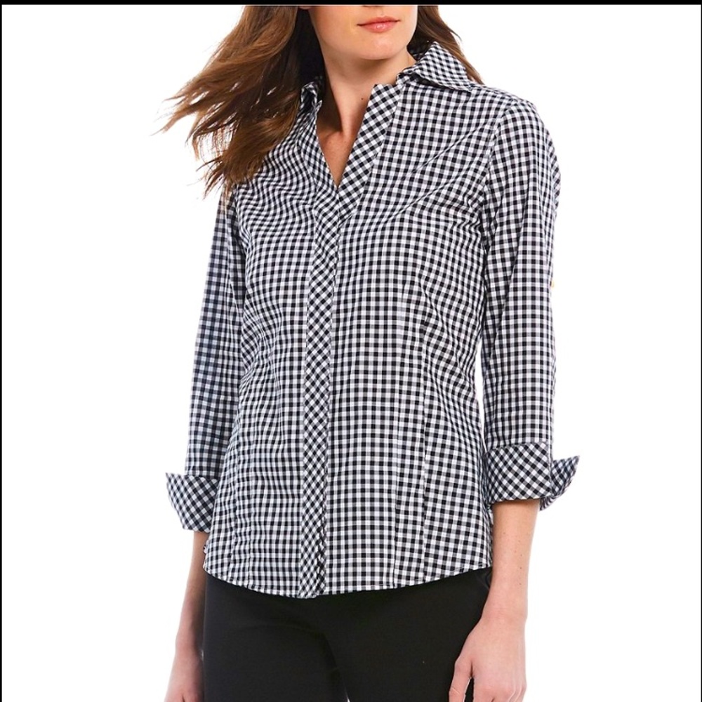 Investments Gold Label checkered shirt. Size 10